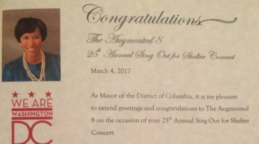 Augmented 8 Sent Congratulations from District Mayor Muriel Bowser
